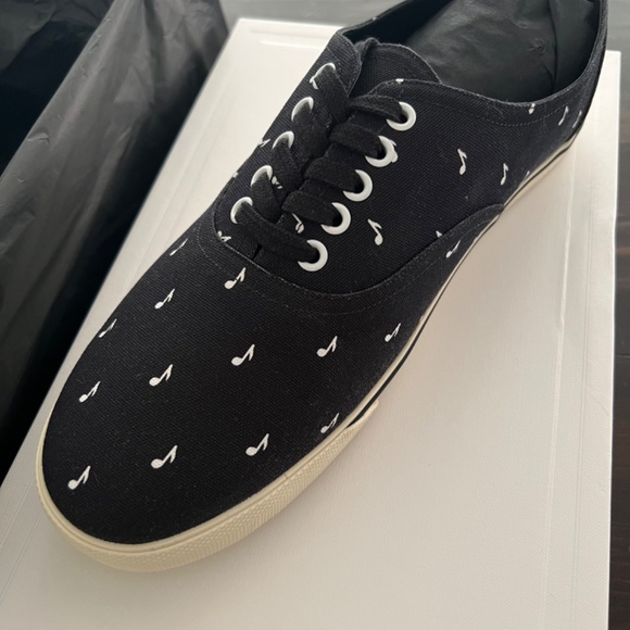 CELINE Elliott Low Lace canvas mens shoes - Picture 2 of 6